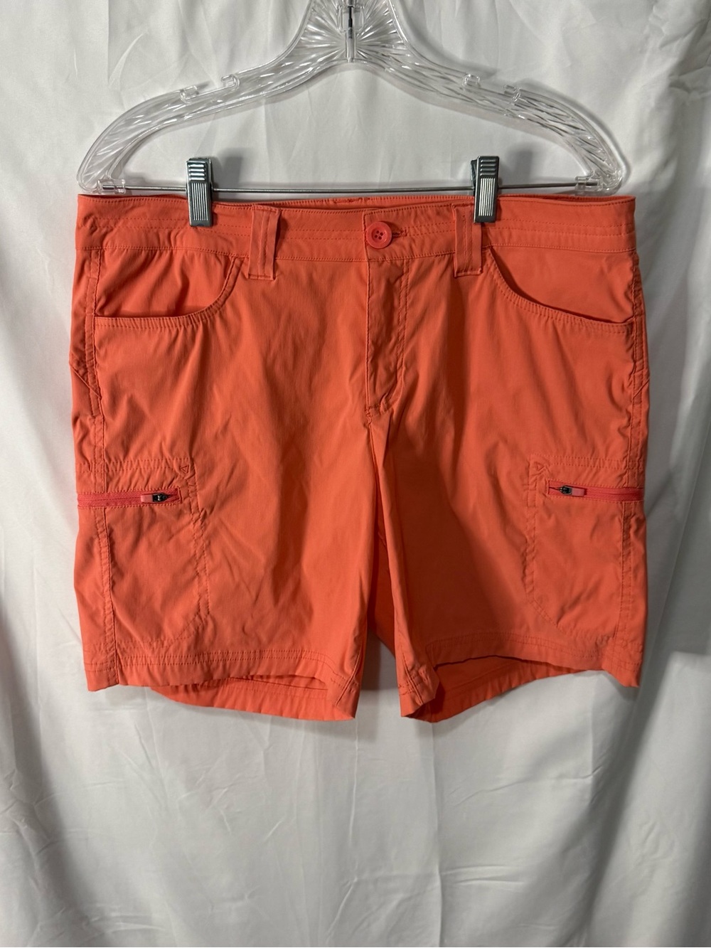 Eddie Bauer Coral-Orange Women's Cargo Shorts